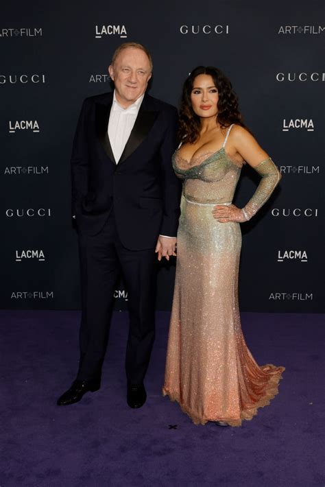 Salma Hayek Shines in Gucci Ombre Dress at LACMA Art + Film 